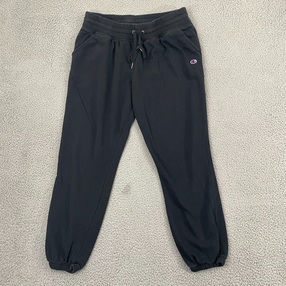 Champion Sweatpants Women XL Black Sportswear Lounge Athletic Gym Jogger